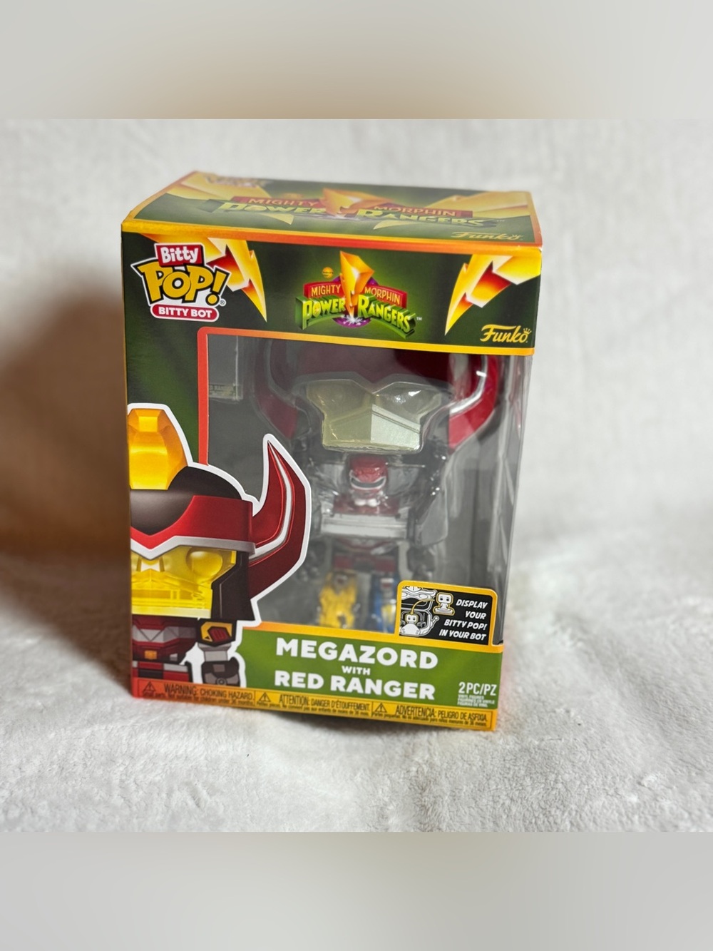 Funko Bitty Pop Bitty Bot! Megazord with Red Ranger Power Rangers 2pc NEW in Box